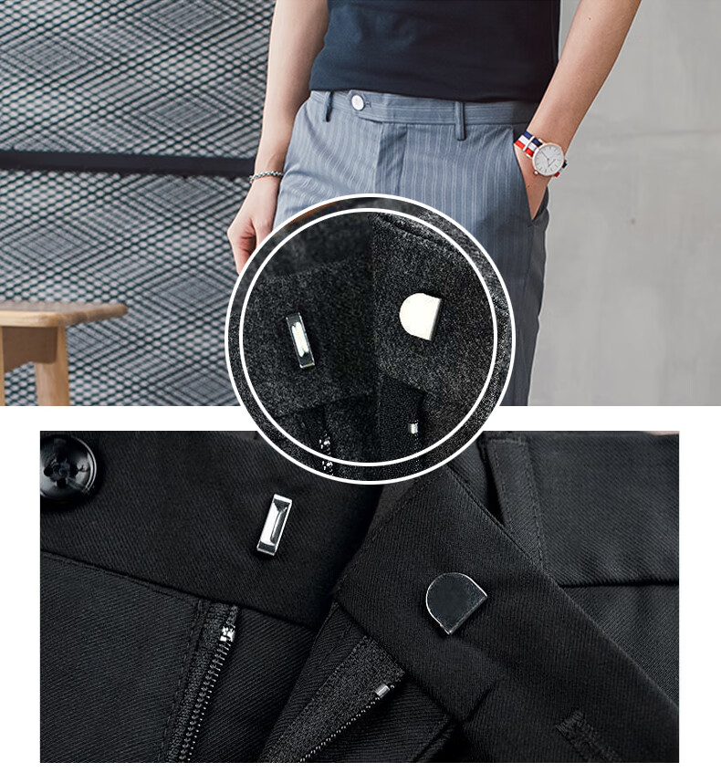 铜质裤钩裤扣隐形西裤裤子扣子纽扣女裤勾扣挂钩搭扣裤子配件3枪黑5付