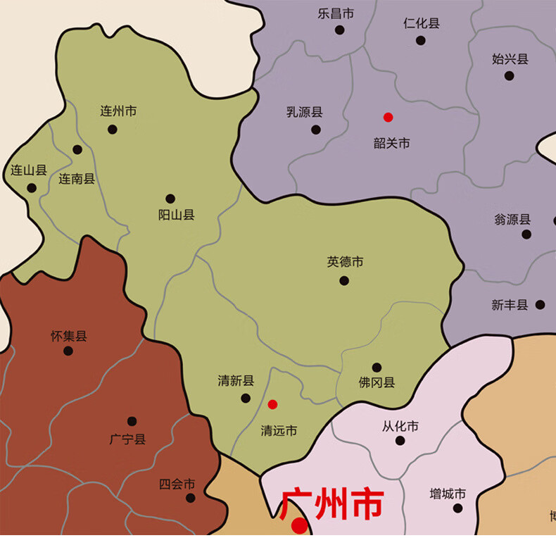 中国地图装饰画省市城市地图客厅背景墙壁画大尺寸会议办公室挂画