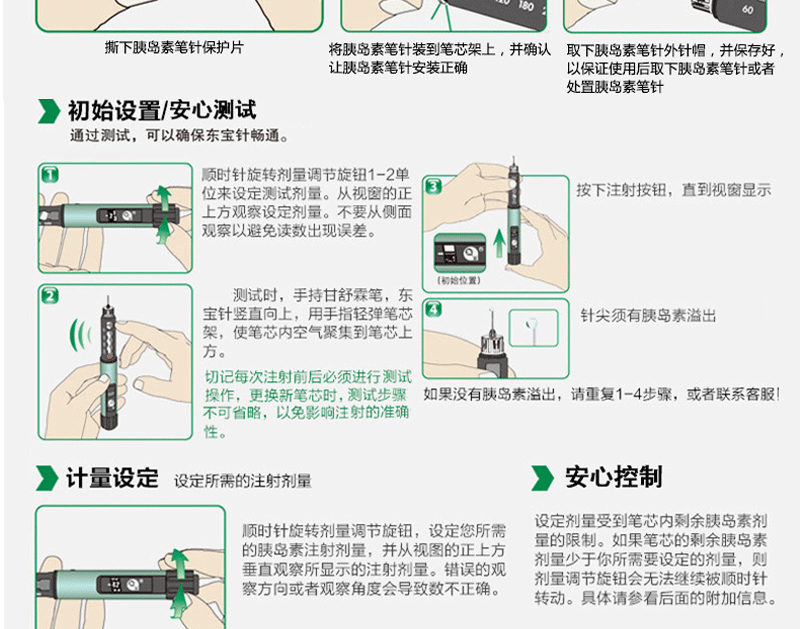 通化東寶舒霖筆300單位注射筆適用甘舒霖rn30r50r