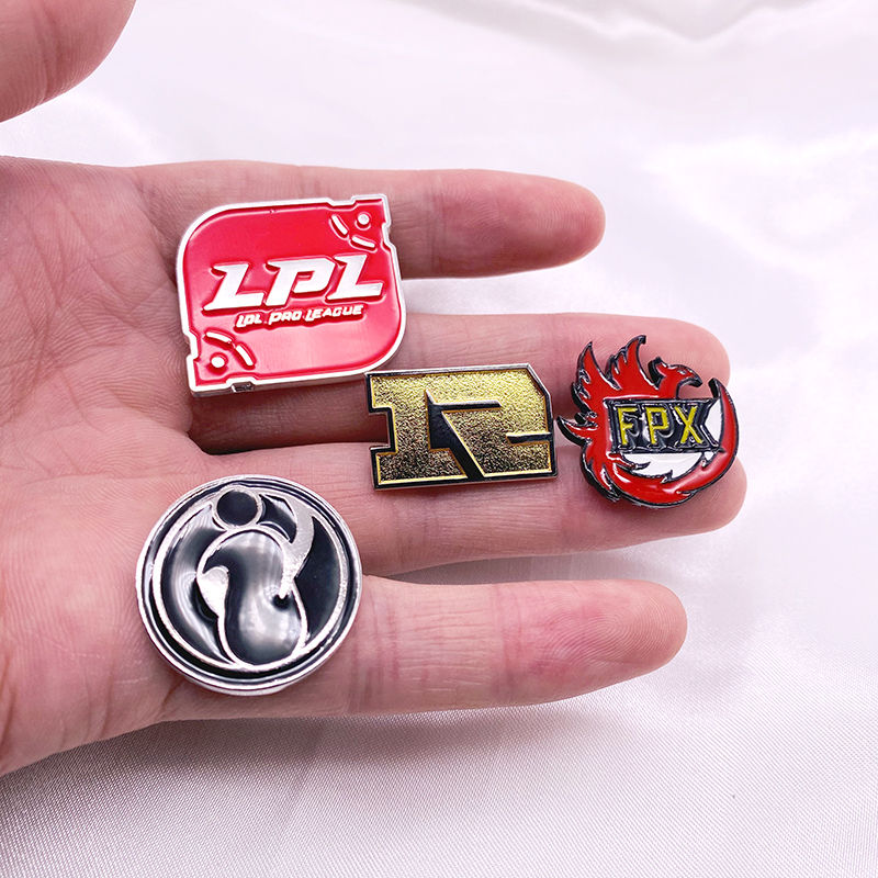 lol胸针英雄联盟战队徽章恭喜edg夺冠rngfpxiglpl勋章衣服背包配饰ins