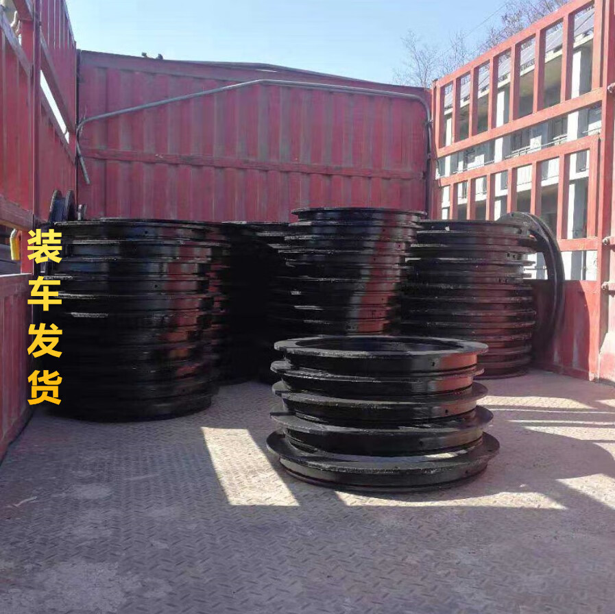 牵引挂车拖车小转盘总成农用拖拉机翻斗房车平板转向磨盘回转支承60cm