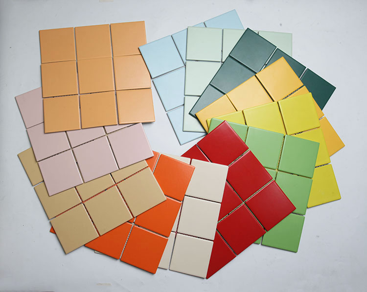 永福里北欧纯色九宫格马赛克厨房浴室彩色瓷砖卫生间格子瓷砖907土