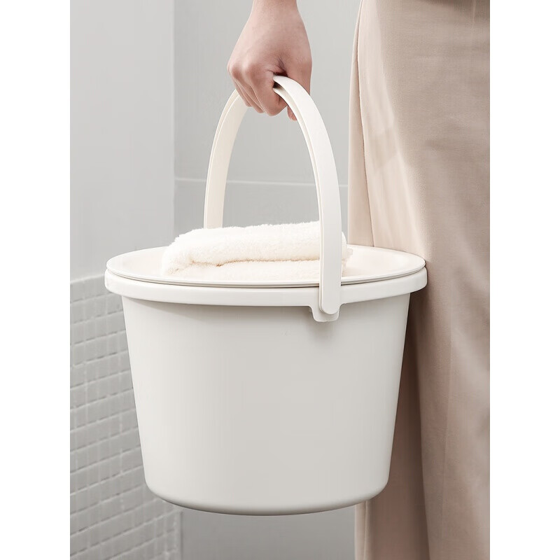 spsauce日本洗衣桶手提水桶洗脸盆储水桶洗车桶洗衣盆收纳桶带盖水桶