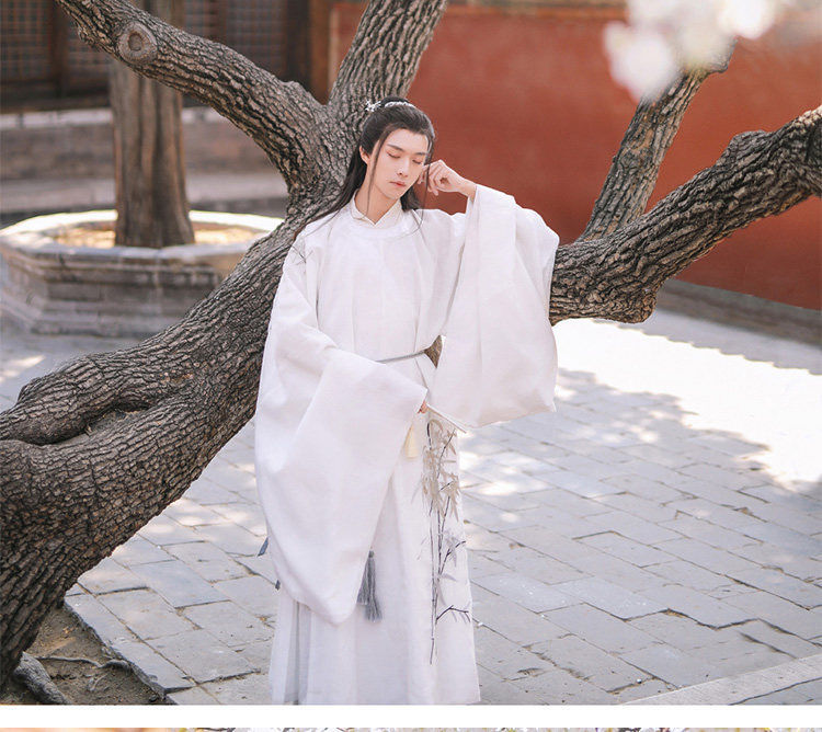 窕妮汉服宋制男汉服男交领明制汉服古风广袖圆领袍无缘飘逸书生男女