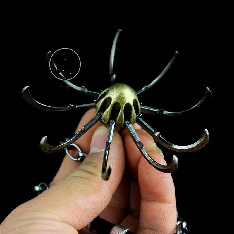 老九门周边陈皮九爪钩合金血滴子带链条金属模型52cm 6069-52cm九爪钩