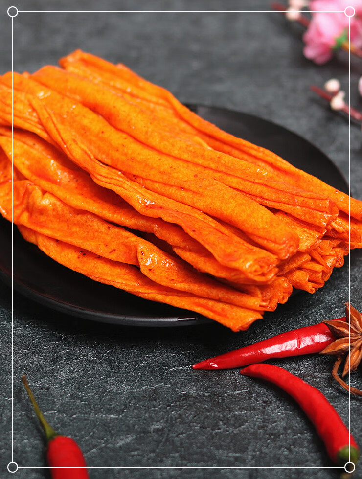 辣条麻辣片鸡皮条爆鸡皮辣条辣片鸡蛋片儿时零食5包报哥麻辣片3包