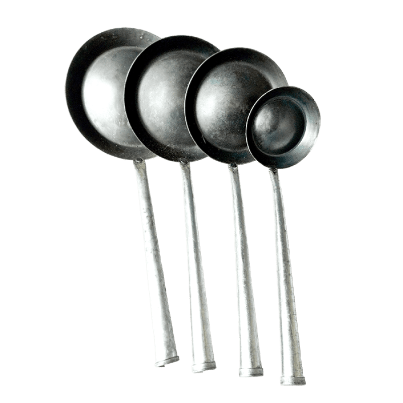 面窝勺子黑铁面窝勺葱油粑粑勺油饼勺油炸勺凸勺128cm木柄教程小号