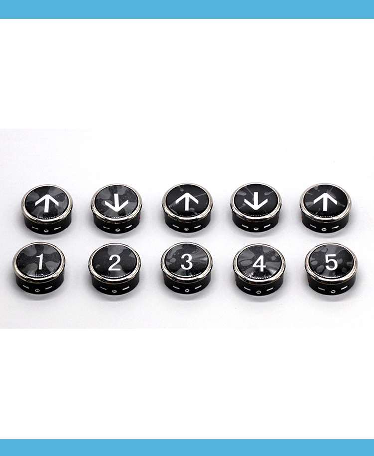 flpw圆形按钮日立电梯按钮mca外呼外招上下数字白光广日电梯按键n10