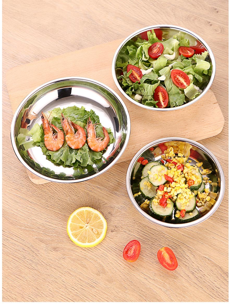 圆盘学校食堂酒店菜碟家用烧烤盘子套装餐具用品盘碟k16加厚5个装16cm