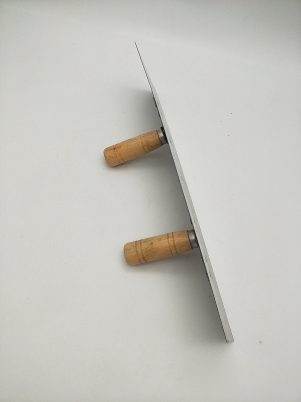 双手柄不锈钢抹子刮腻子刮板批墙找平批灰刀工具铝合金大板抹泥刀双木