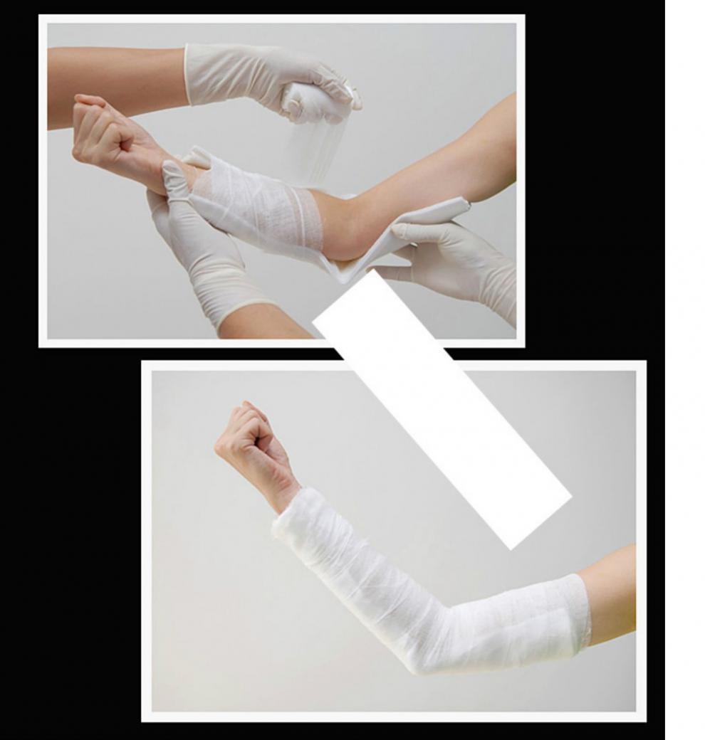 高分子固定夹板 医高分子夹板石膏固定夹板急救石膏绷带护具脚踝腿部