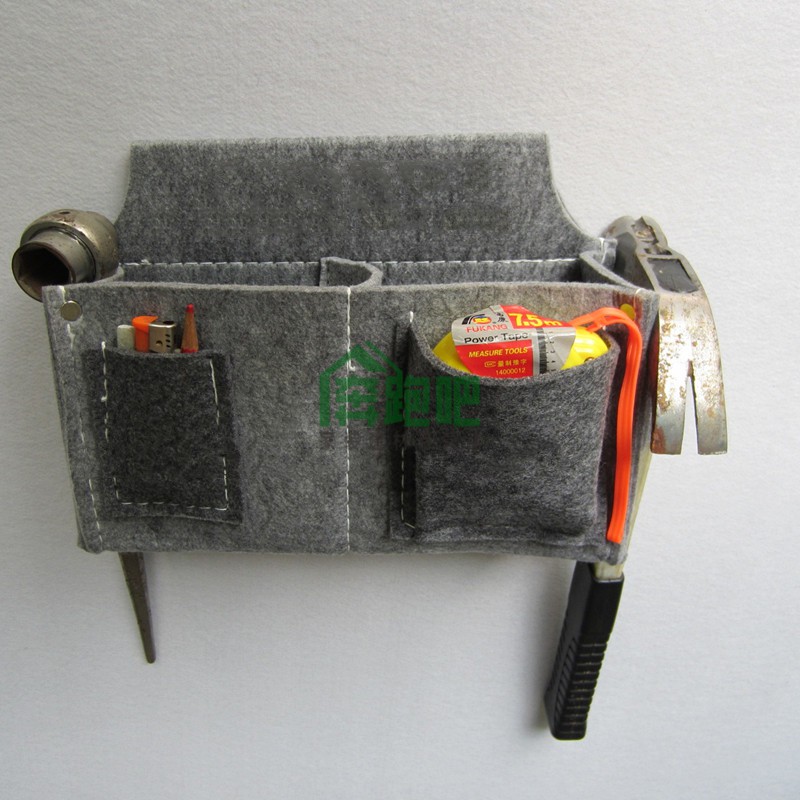 钉兜木工钉子腰包钉子袋木工工具包钉子包灰色