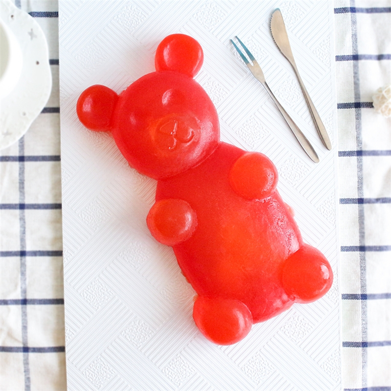 巨型超大小熊软糖橡皮糖qq糖950g恶搞糖果零食儿童小礼物 蓝莓味950g*