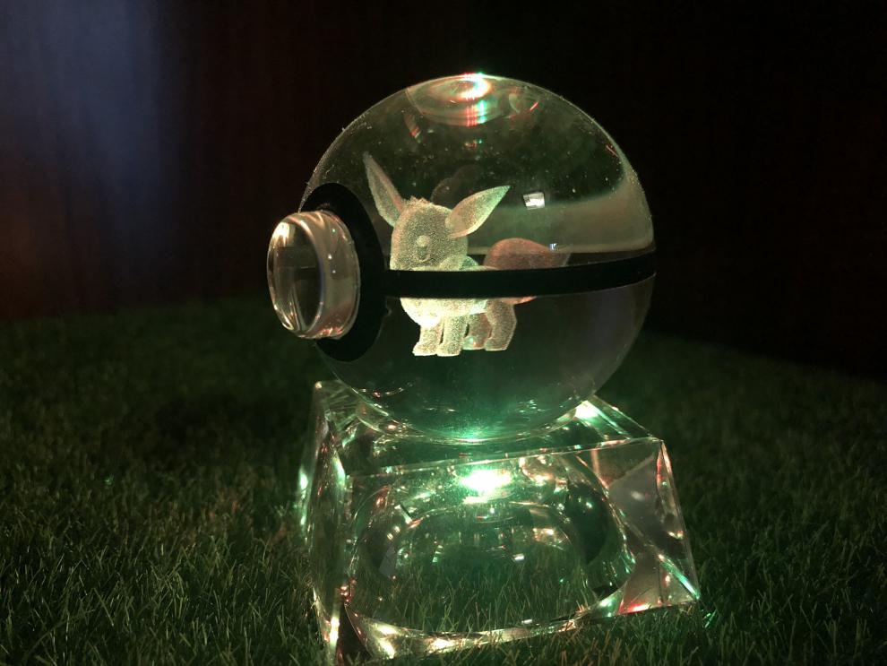 神奇3d立体水晶球精灵球礼物口袋妖怪超梦幻阿尔宙斯甲贺忍蛙 仙子