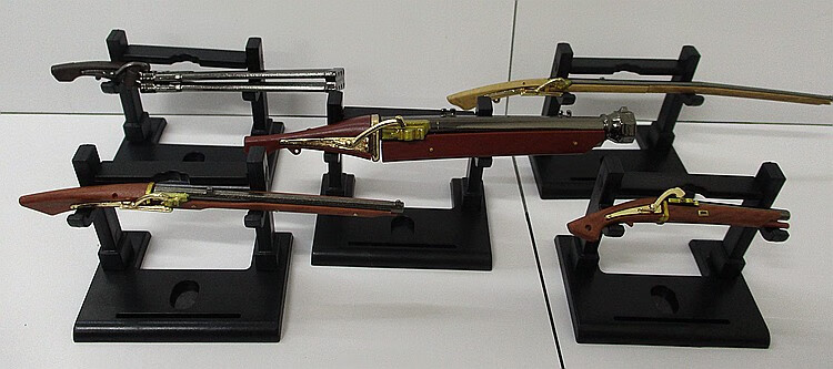 火绳燧发枪扭蛋1/12火绳枪铳铁炮微缩道具兵人娃配模型摆件 #3 现货