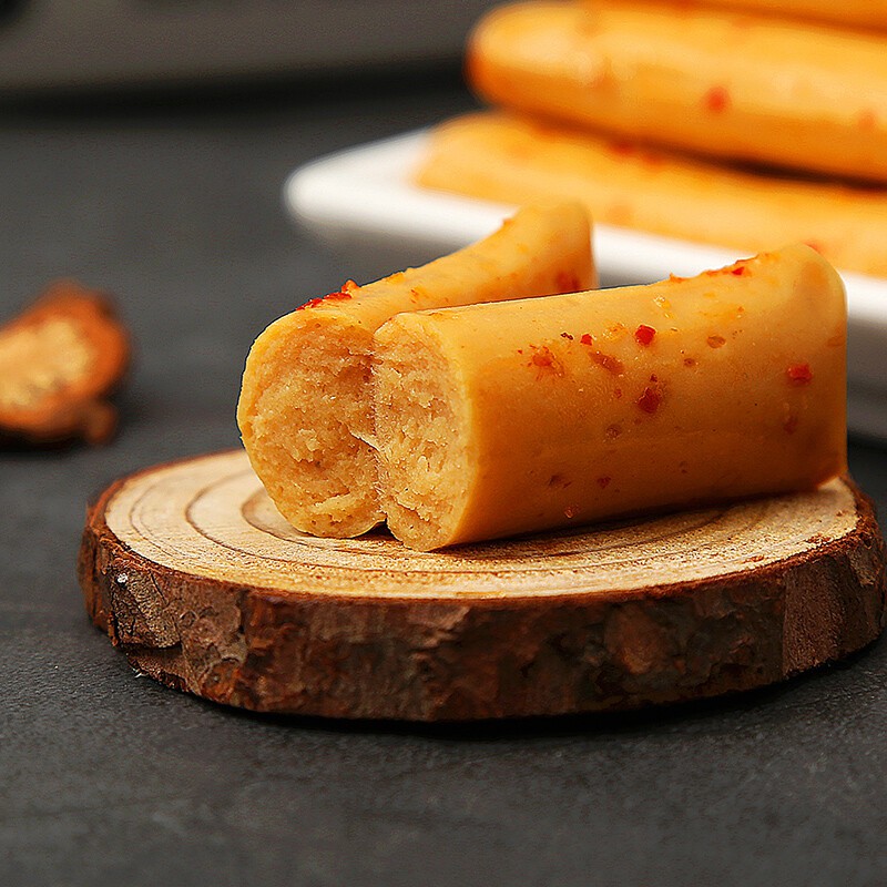 渔米之湘鱼仙贝400g鱼丸鱼豆腐香辣味豆干特产小吃休闲食两种口味混搭