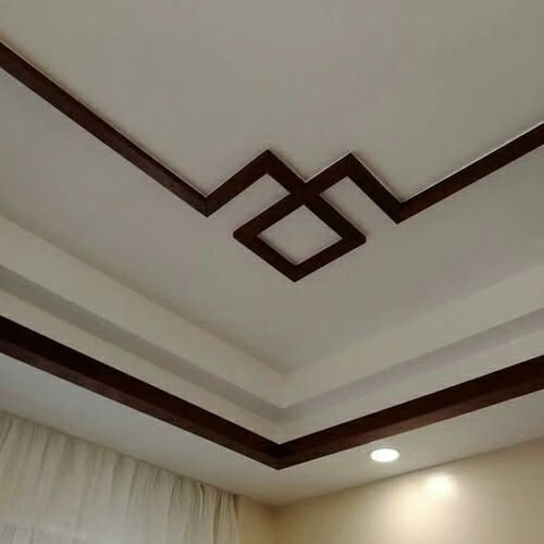 阴角装饰条实木线条新中式吊顶7字线阴角线过道顶线背景造型线原木