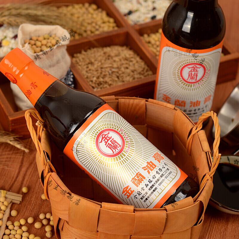 金兰酱油生抽瓶装调味蘸酱金兰油膏590g瓶