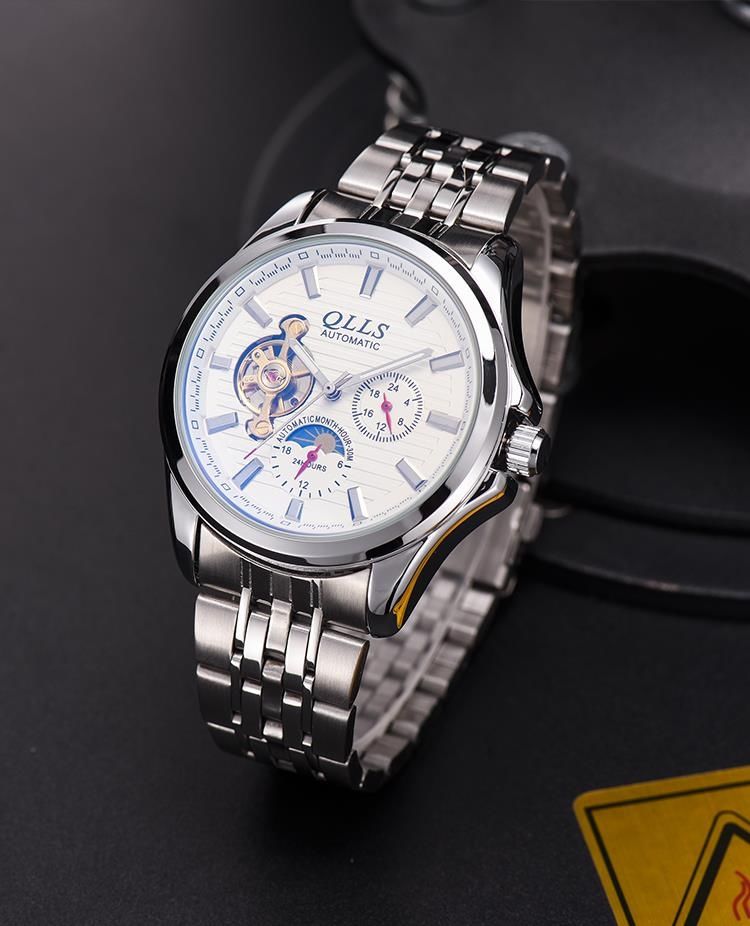同款瑞士名表qlls/奇洛时正品男士机械表全自动腕表镂空防水镂空初拥