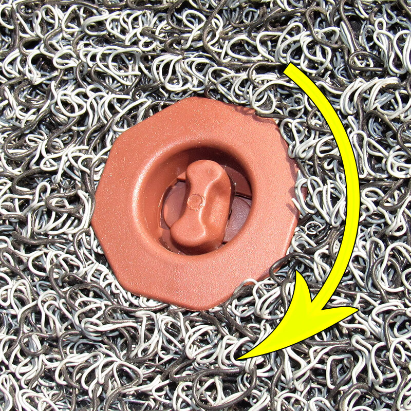 适用固定双层可拆卸汽车脚垫卡扣防滑动塑料旋钮皮革地毯卡扣黑色2个