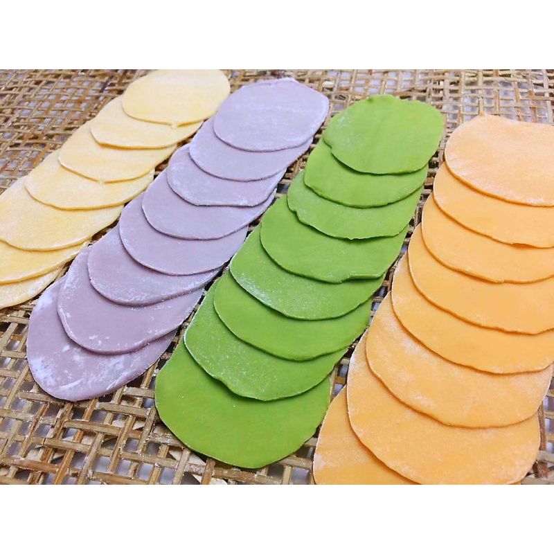 春节新鲜水果蔬菜饺子皮碱果蔬蒸饺煎饺云吞馄饨皮商用水饺皮白面饺子