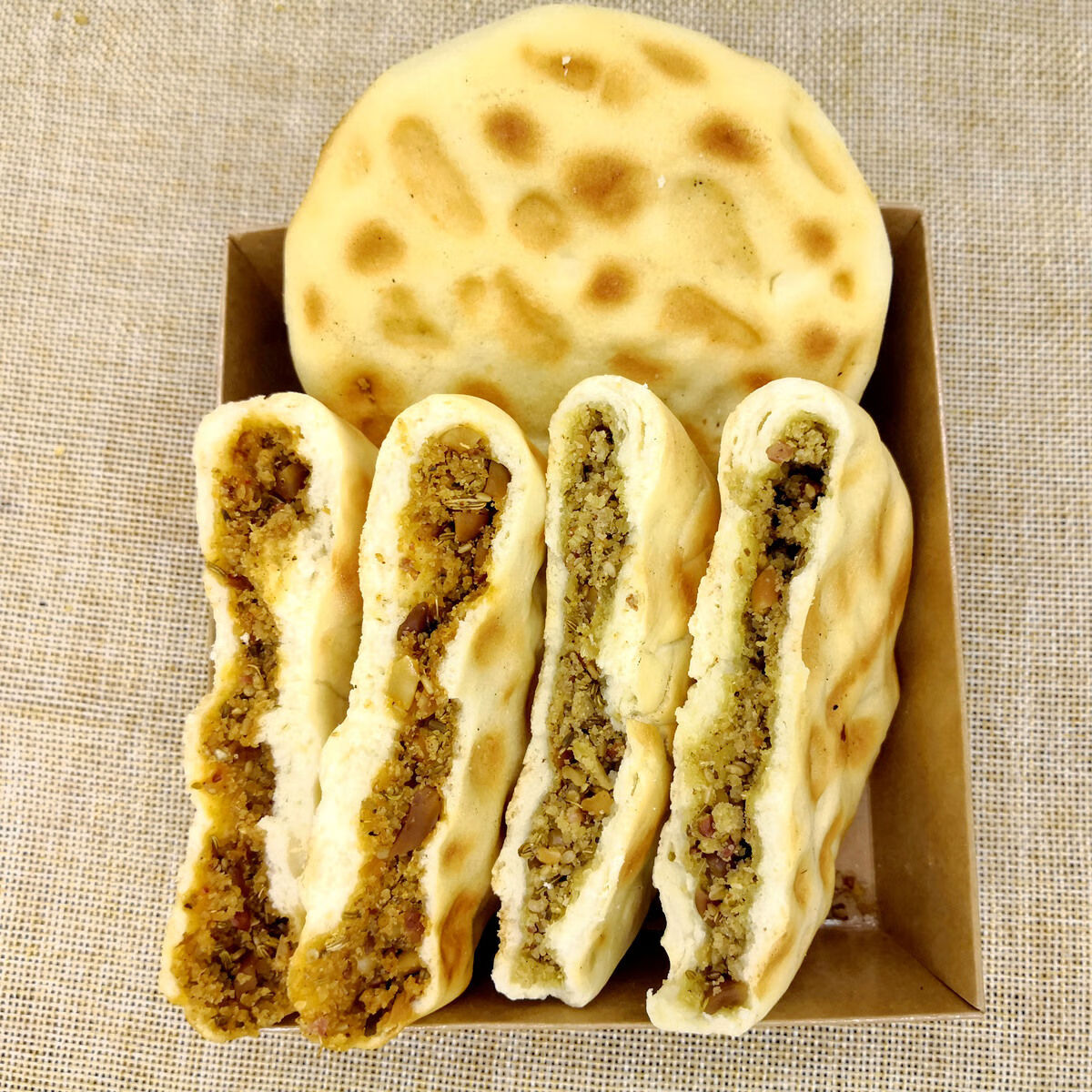 手工夹心坨坨馍石子馍五香麻辣陕西特产大荔旦旦饼多省五香10个约900g