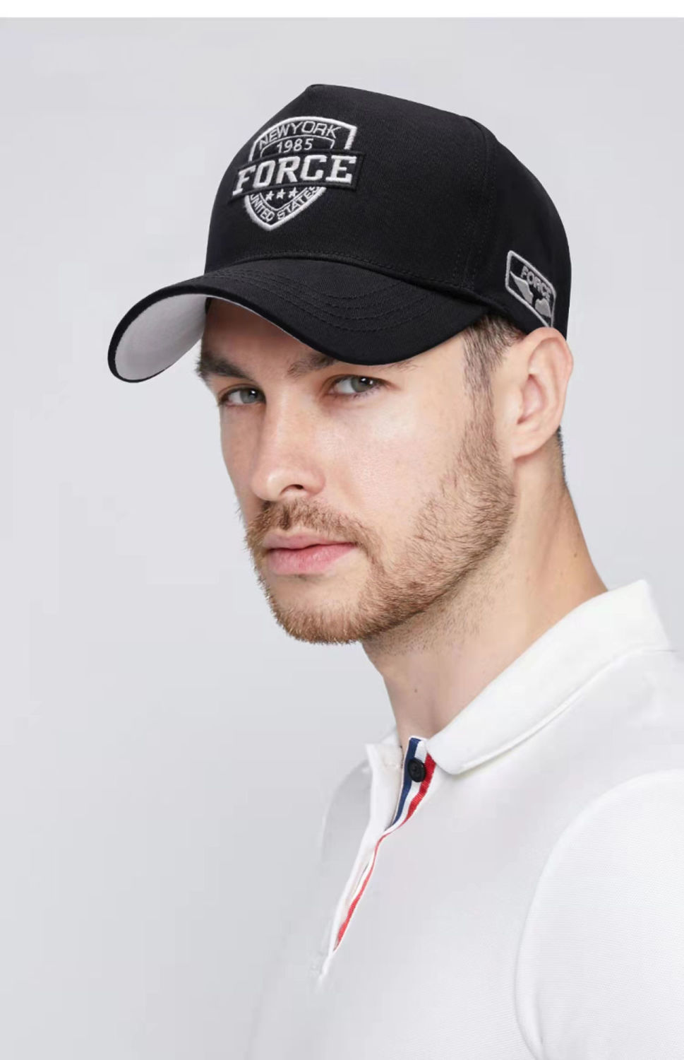 男士夏季网球帽高顶大码韩版时尚潮流新款高顶鸭舌帽防晒百搭休闲棒球