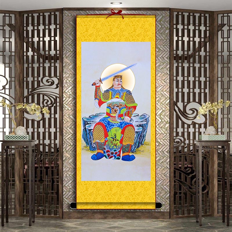 2022年太岁画像虎年壬寅贺谔大将军挂画卷轴画值年星君挂图 贺谔02 30