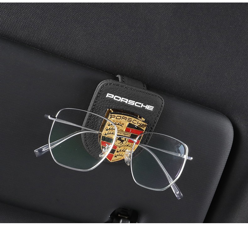 保时捷眼镜夹卡宴macan帕拉梅拉718/911太阳镜内饰改装汽车用品 多