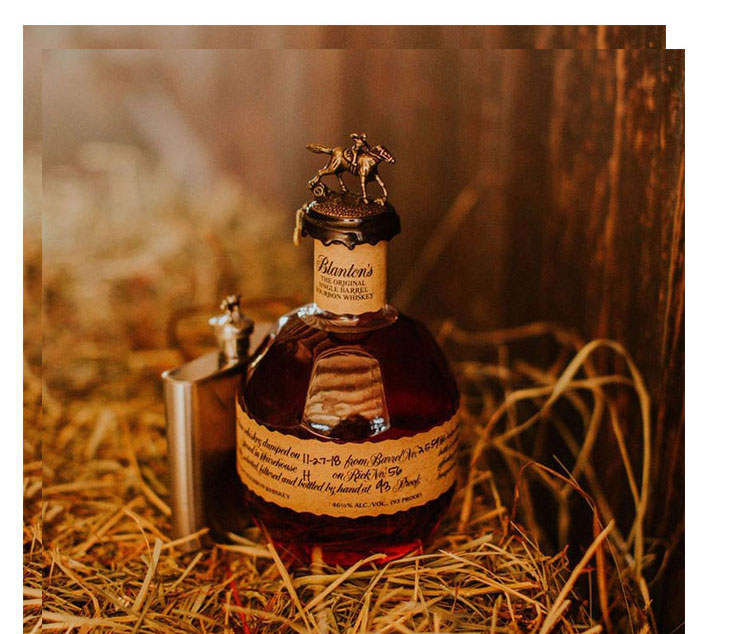 波兰·顿波本威士忌 礼品 blanton& bourbon whiskey 单桶黄标 波兰