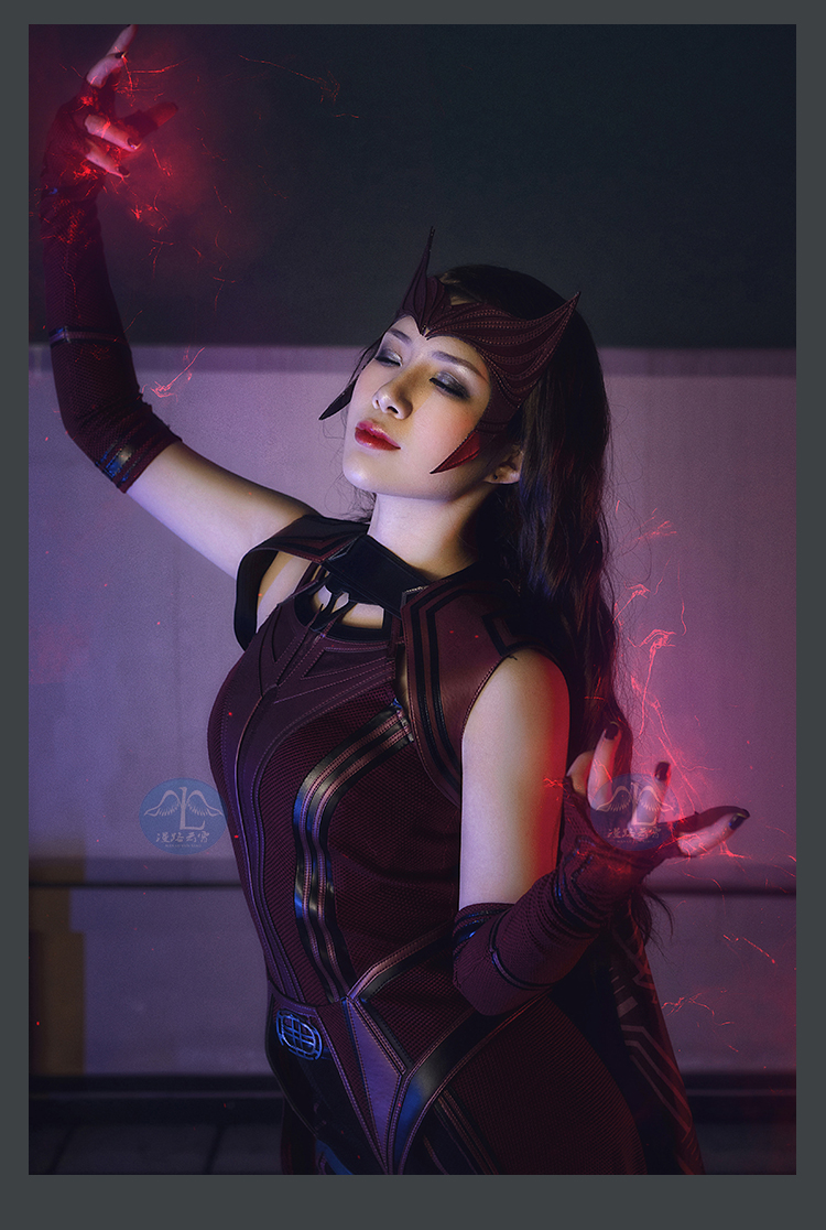 2022新款现货漫路云霄旺达幻视同款连体衣绯红女巫cos猩红女巫cosplay