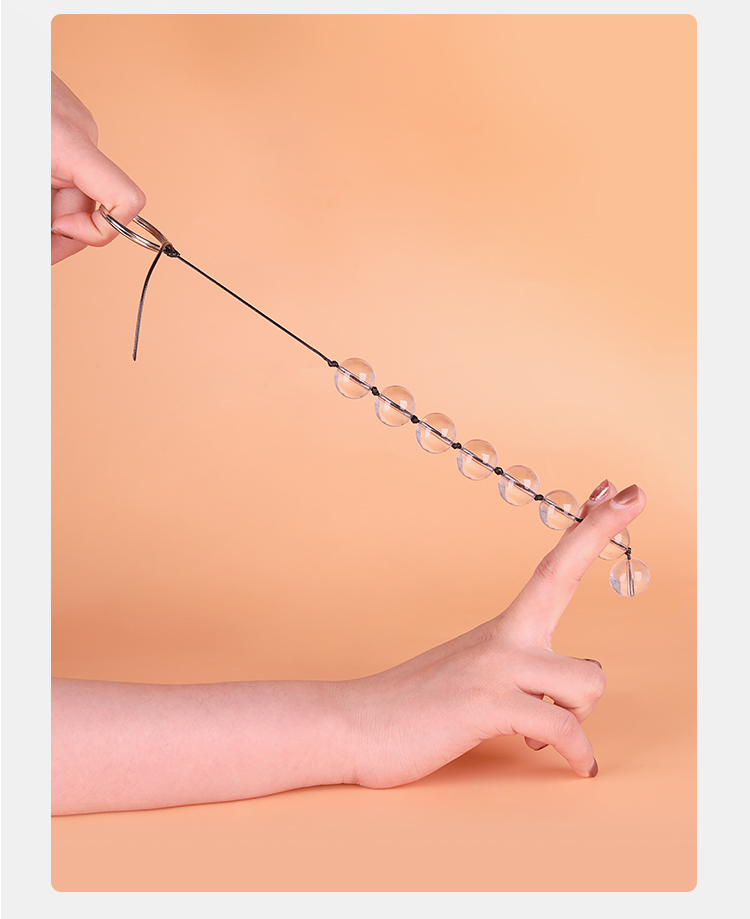 g塞后庭拉珠smg门女用品成人性玩具玻璃g珠尾巴g交大号拉珠润h油清洗