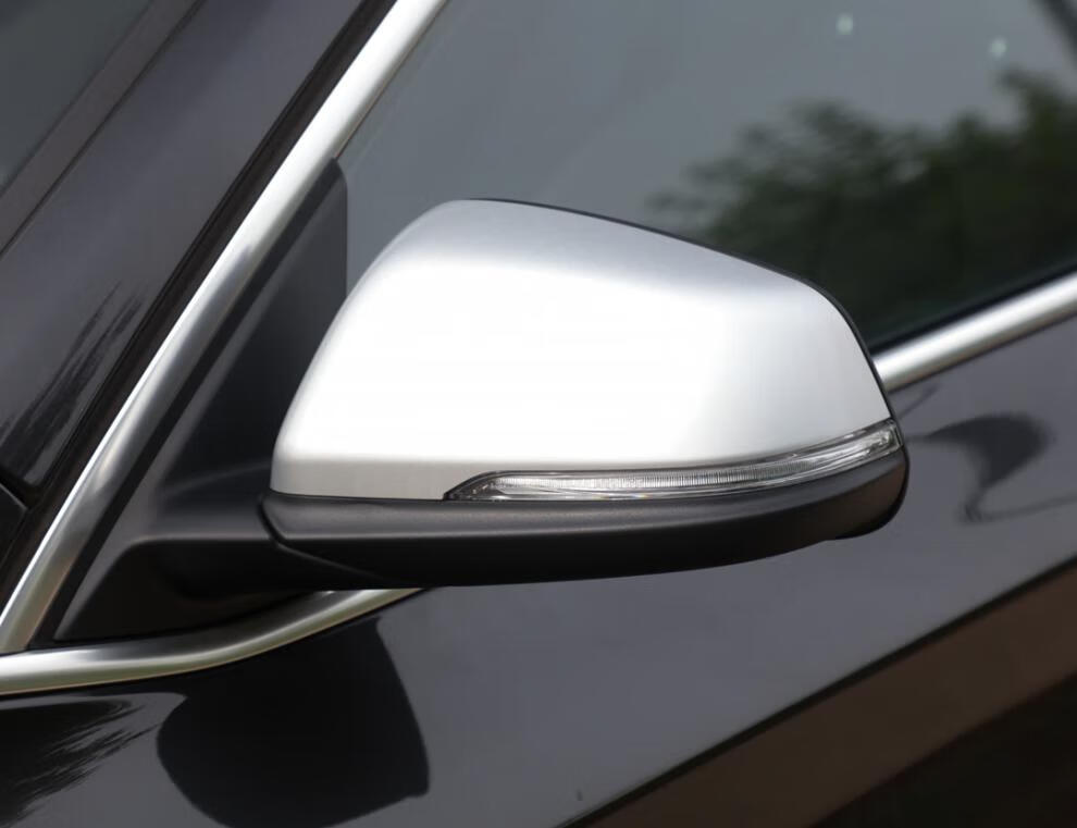 适用宝马x1/1系2系118/120改装后倒车镜银耳后视镜反光镜银色外壳