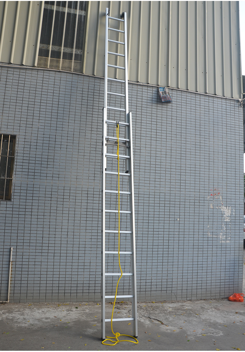 木阁调升降工程梯伸缩梯子加厚爬梯家用铝合金梯子工地单梯折叠移动爬