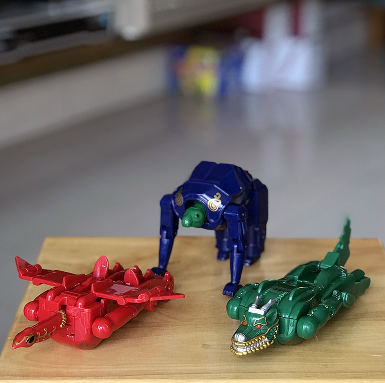 孩之星神兽金刚1代鹰龙金刚版 天神地兽变形拼装玩具 迷你鹰龙金刚