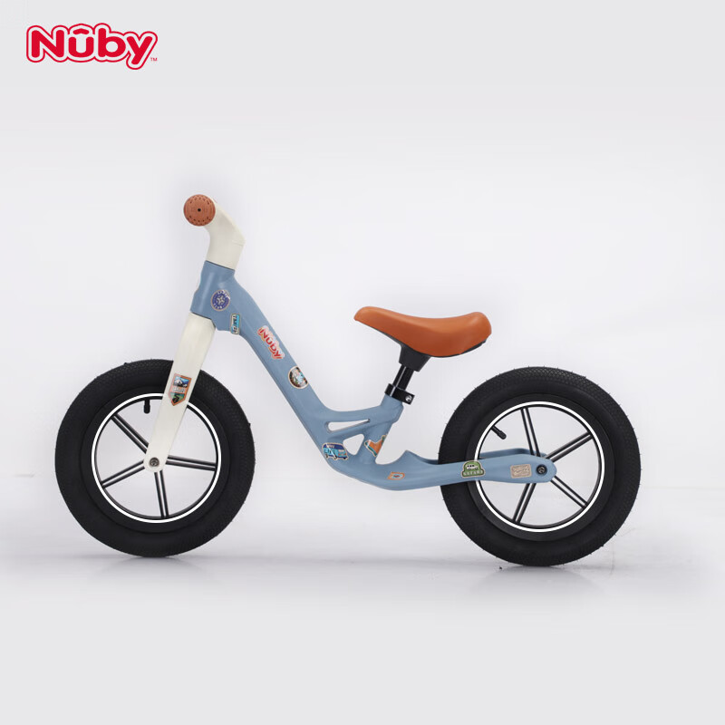 努比（Nuby）儿童平衡车儿童滑步车儿童平衡车无脚踏单车滑行车 蓝色