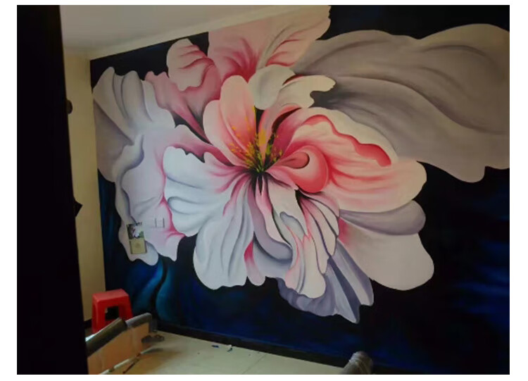 华蕴10公斤大桶装丙烯颜料墙绘手绘外墙假山涂鸦彩绘丙烯颜料 天蓝色