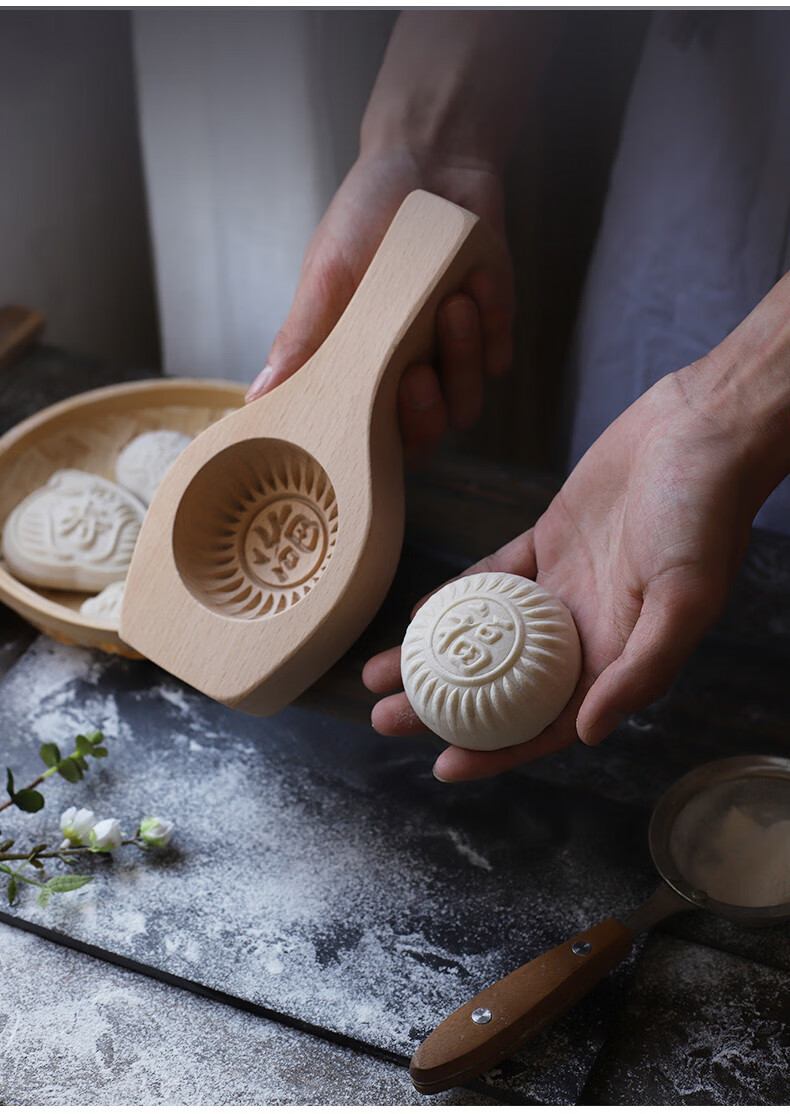 蒸糕模具木质大号花样过年蒸馒头包子模具做南瓜饼的鱼形面食家用模子