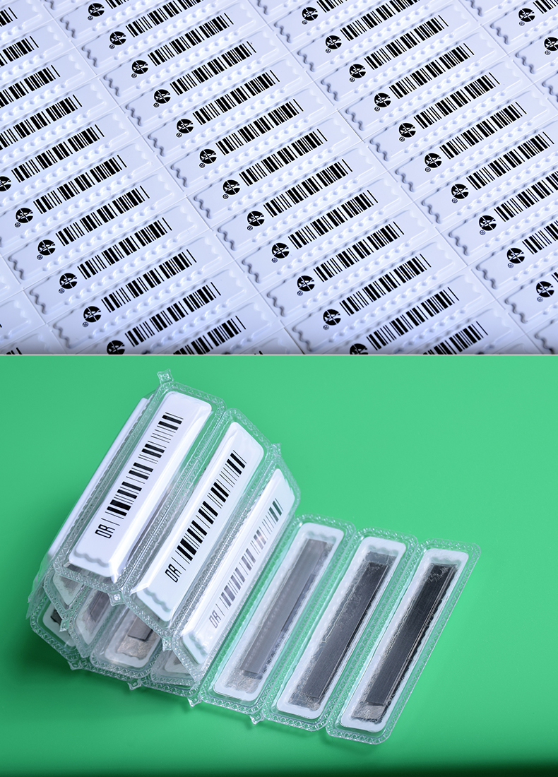 fgacct声磁dr防盗条码贴市防盗软标签报警贴防盗磁条化妆品磁贴普通纯