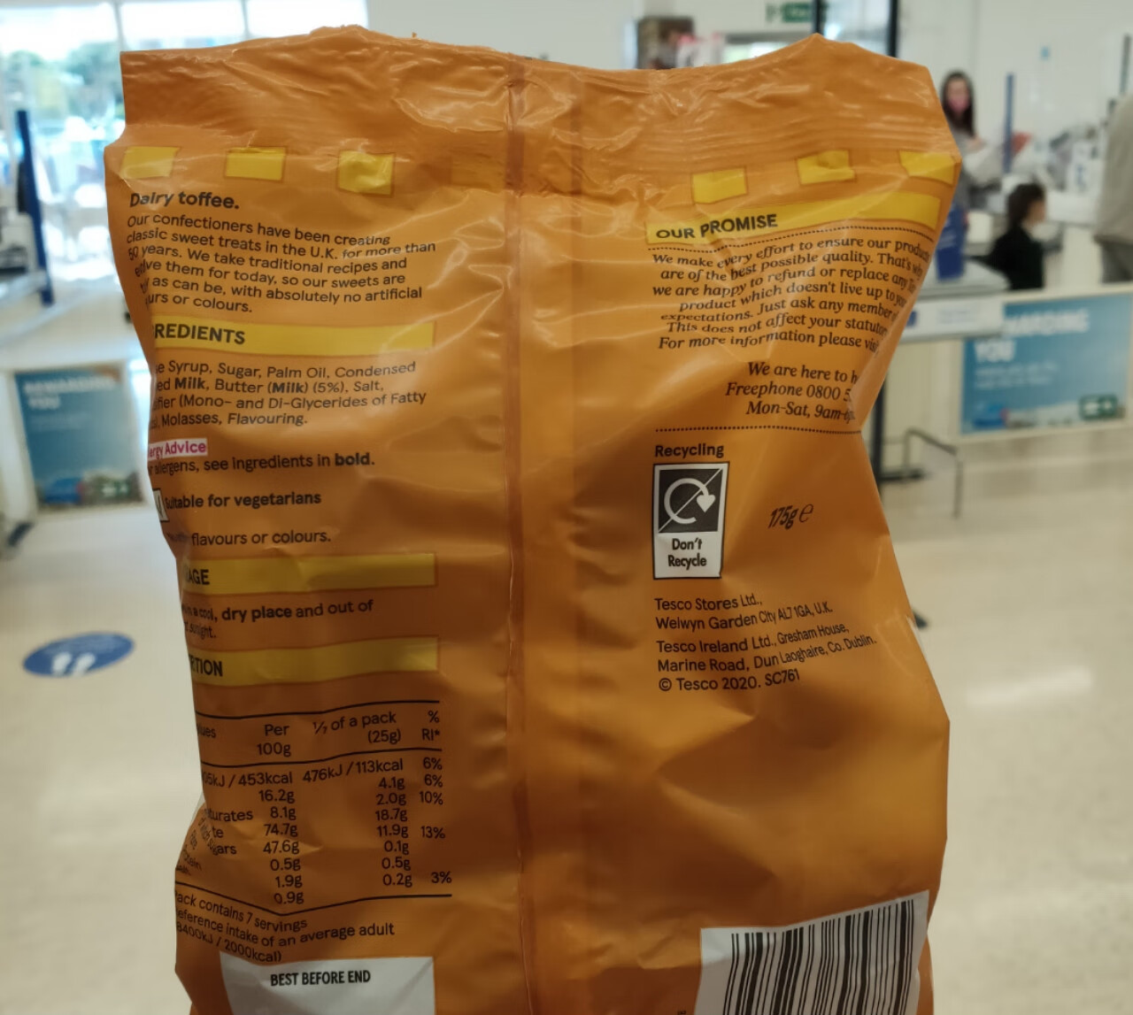 英国tescolesconsherbets柠檬雪宝水果糖薄荷糖进口糖tesco柠檬雪宝