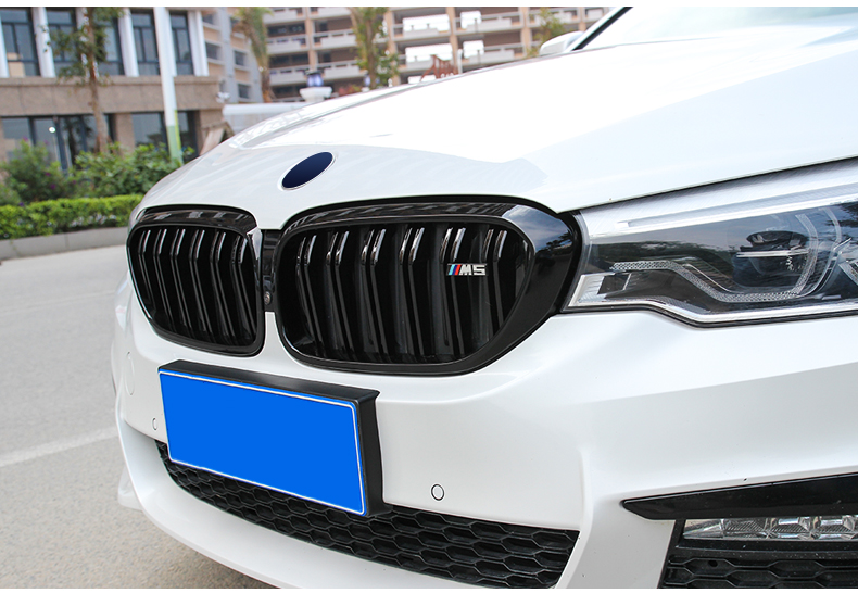 适配1822款宝马5系中网改装件525li530进气格栅配件黑武士装饰用品