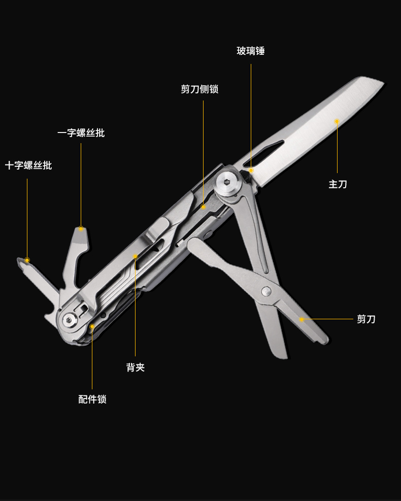 狗腿户外刀 户外折叠便携式多功能钥匙扣小刀 k20工具 pj11皮套【图片