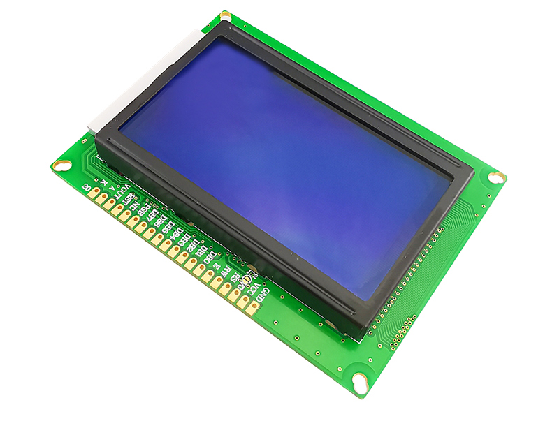 lcd12864液晶屏显示屏幕5v33v串口并口通用已焊排针带