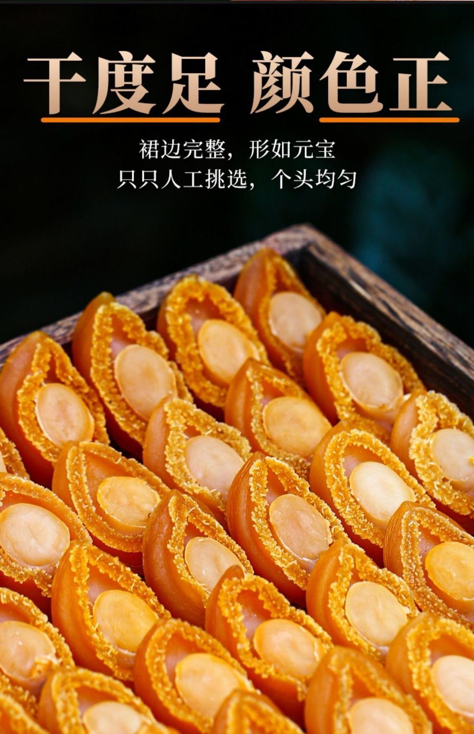 鲍鱼干货大连海鲜干货佛跳墙煲汤粥淡晒小鲍鱼干批发特大号黄金鲍鱼干