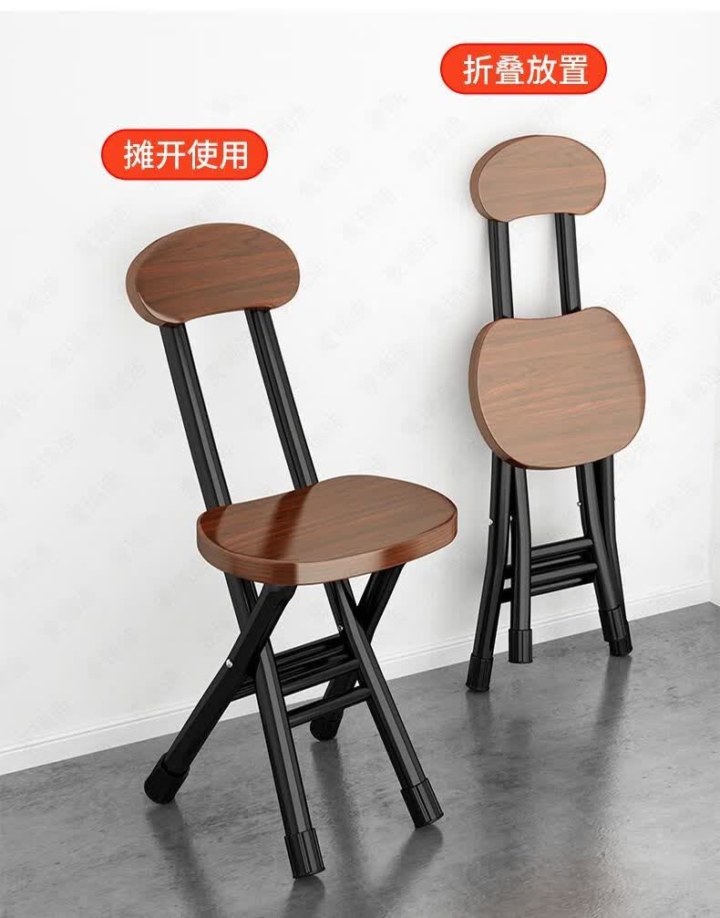 麦瑞迪折叠椅家用餐椅小板凳子简约电脑椅靠背椅培训椅学生宿舍椅定制