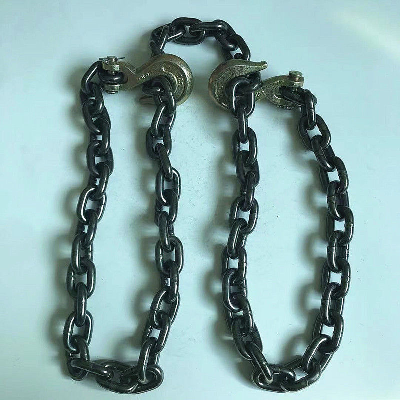 g80锰钢链条捆绑链条拉紧器抓钩链吊钩索具拖车链条起重吊链吊钩定制2