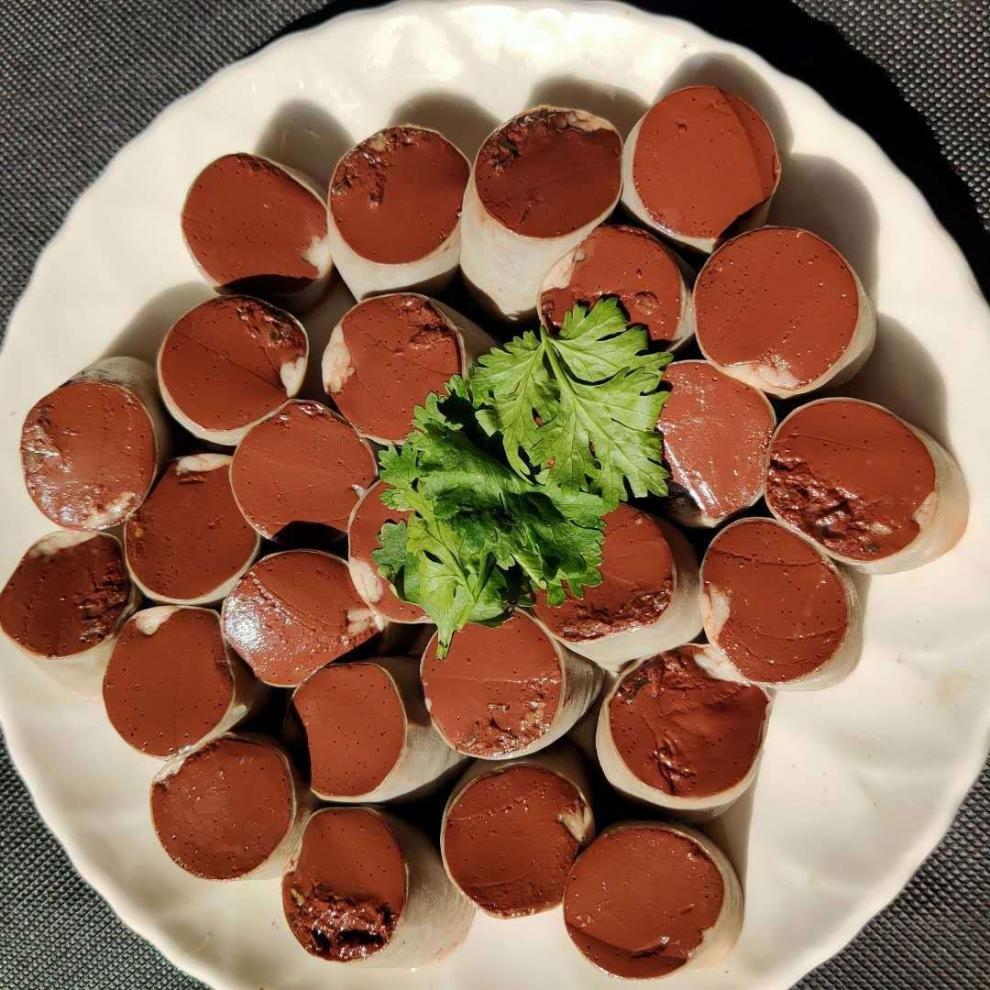 东北特产正宗猪血肠农家自制笨猪血肠现灌真空包装下单送酸菜华盛二斤