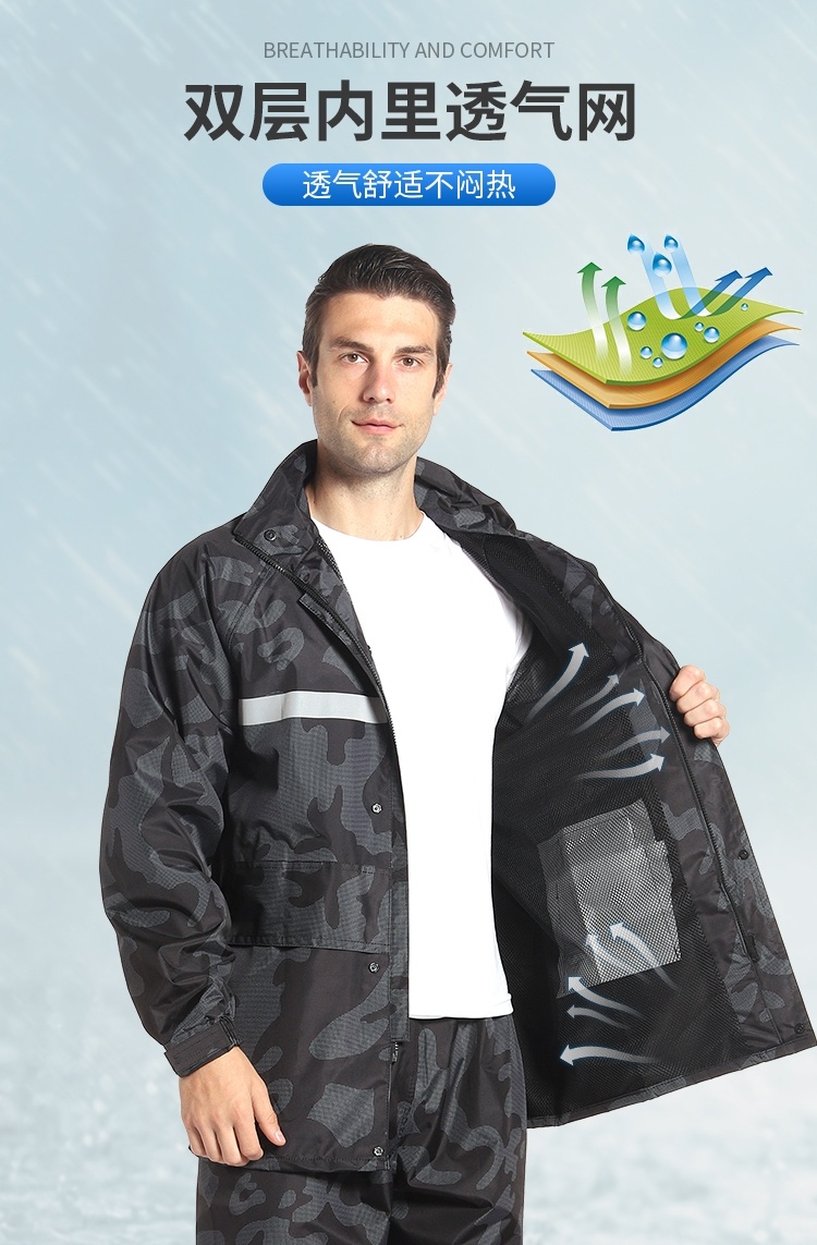 2021新款路亚雨衣钓鱼雨衣长款全身防暴雨外卖专用男夏季成人加肥加大