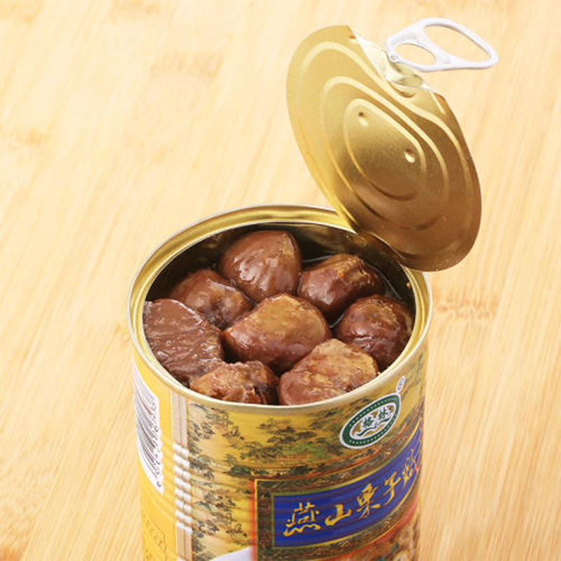 栗子鸡罐头格林燕山栗子鸡罐头承德特产即食鸡肉罐头400g4礼盒装400g2