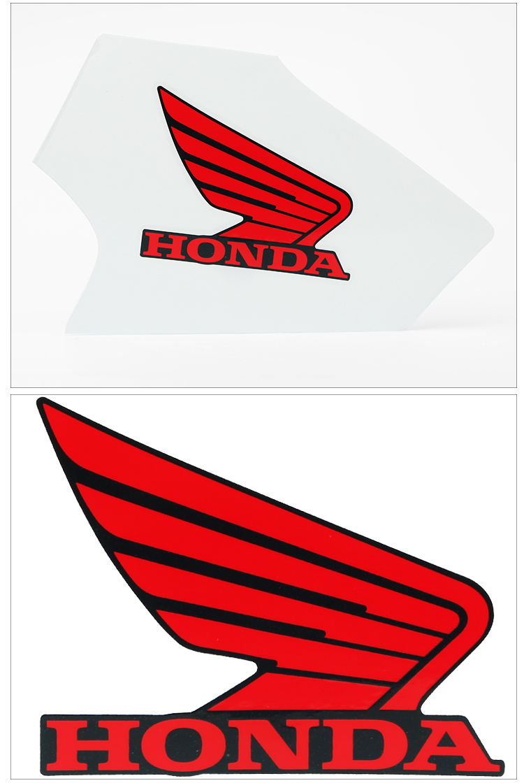 适用于五羊本田暴锋眼cb190r翅膀标志油箱贴纸导流罩贴花原装红底黑字